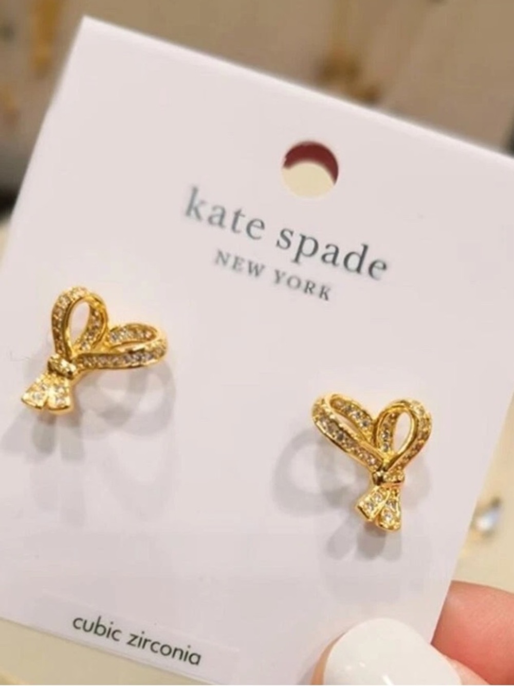 Kate Spade “All Tied Up” Studs NIBox - Picture 4 of 5